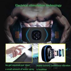 Yonars EMS Muscle Stimulator - 10 Modes, 20 Intensity Levels, USB Rechargeable Toning Belt For Abs -Home Electronics Store yonars the ems muscle stimulator 3