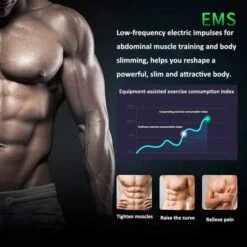 Yonars EMS Muscle Stimulator - 10 Modes, 20 Intensity Levels, USB Rechargeable Toning Belt For Abs -Home Electronics Store yonars the ems muscle stimulator 4