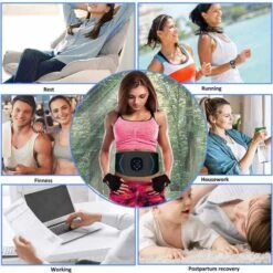Yonars EMS Muscle Stimulator - 10 Modes, 20 Intensity Levels, USB Rechargeable Toning Belt For Abs -Home Electronics Store yonars the ems muscle stimulator 5