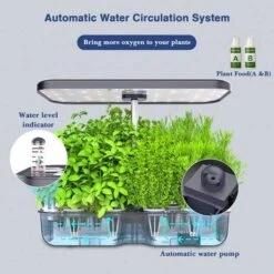 Yoocaa Hydroponics Growing System: Indoor Garden With Adjustable LED Grow Light -Home Electronics Store yoocaa 12 hydroponics growing system indoor herb garden with led light up to 194 height adjustable indoor gardening system 3