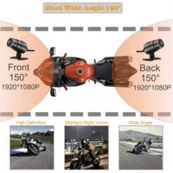 ZOMFOM Waterproof Motorcycle Dash Cam - Dual 1080p, GPS, Wi-Fi, G-Sensor 15 ZOMFOM Waterproof Motorcycle Dash Cam - Dual 1080p, GPS, Wi-Fi, G-Sensor -Home Electronics Store zomfom dash cam waterproof recording camera for motorcycle 3 lcd front and rear fhd 1080p waterproof lens wide angle 150 4